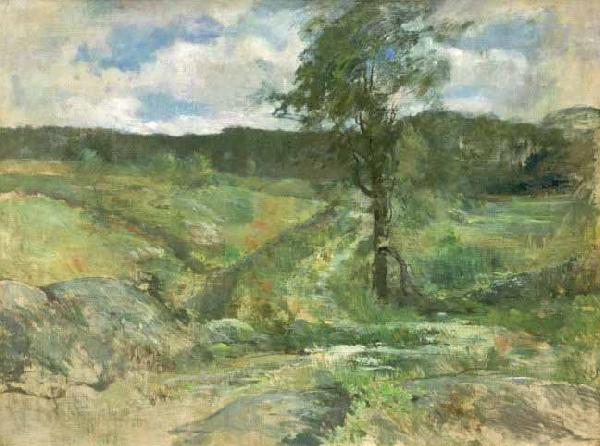 John Henry Twachtman Landscape Branchville Norge oil painting art